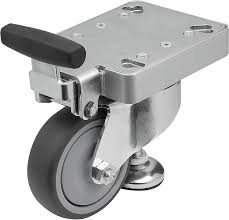 Levelling pads, mounts and castors