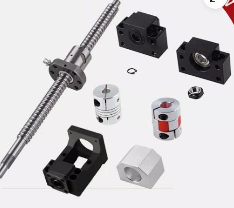 Ball screw end supports and motor mounts